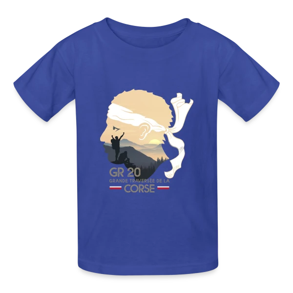 GR20 Corse Randonnée Épique sur T-shirts Russell Enfant
