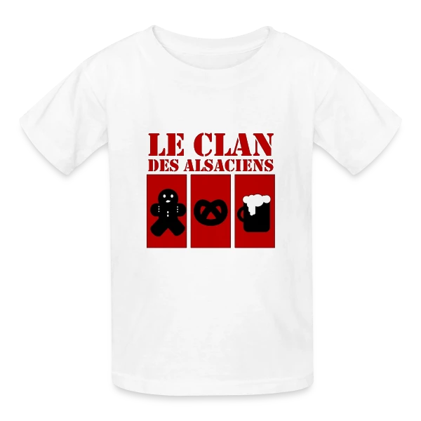 Le Clan des Alsaciens: Référence Culte Elsass sur T-shirts Russell Enfant