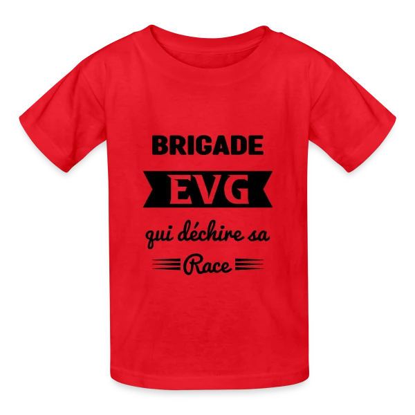 Brigade EVG qui déchire sur T-shirts Russell Enfant