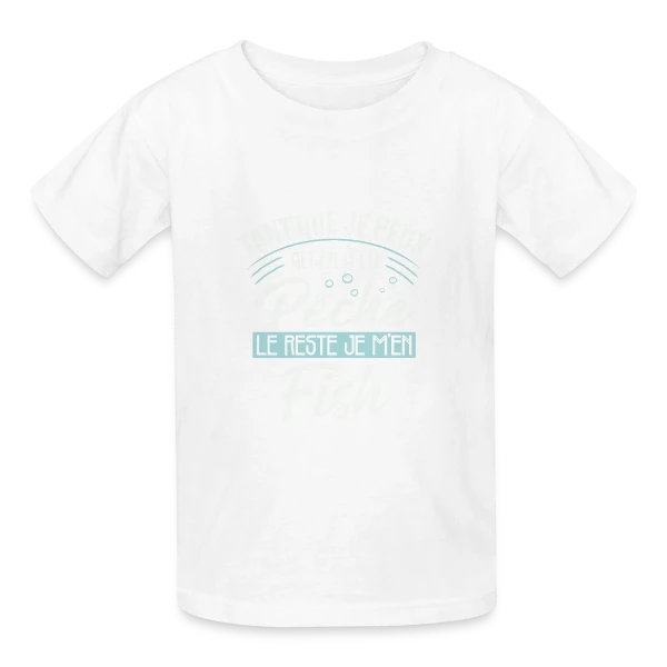 Pêcheur Humour - Le Reste Je M'en Fish sur T-shirts Russell Enfant