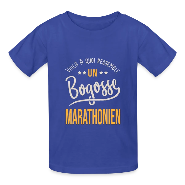 Running Bogosse Marathonien - Idée Cadeau Marathon sur T-shirts Russell Enfant
