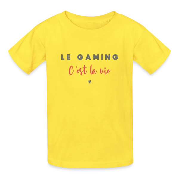 Le Gaming C'est la Vie sur T-shirts Russell Enfant