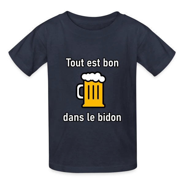 Tout est Bon dans le Bidon sur T-shirts Russell Enfant