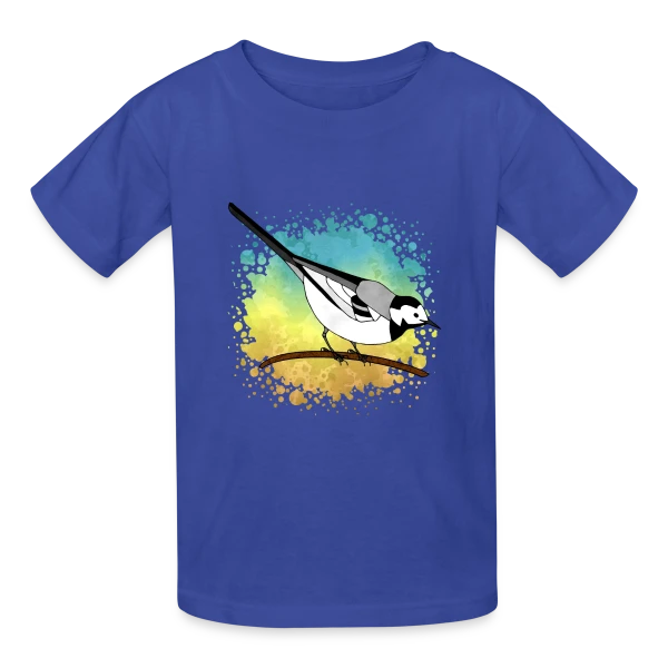 Bergeronnette Aquarelle sur T-shirts Russell Enfant