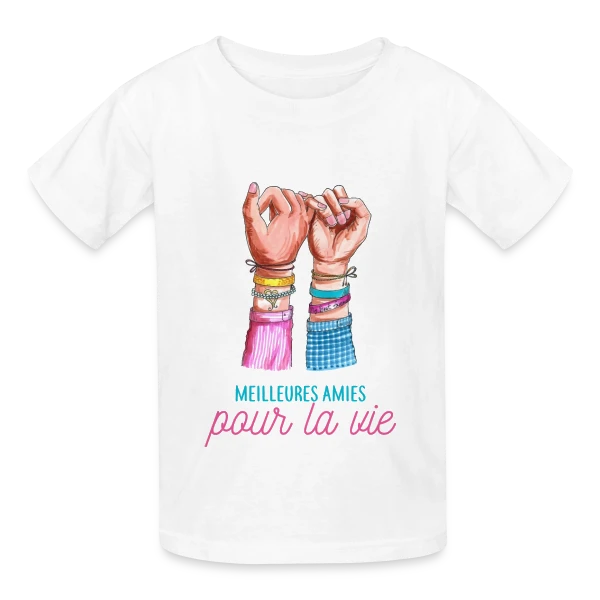 Meilleures Amies pour la Vie sur T-shirts Russell Enfant