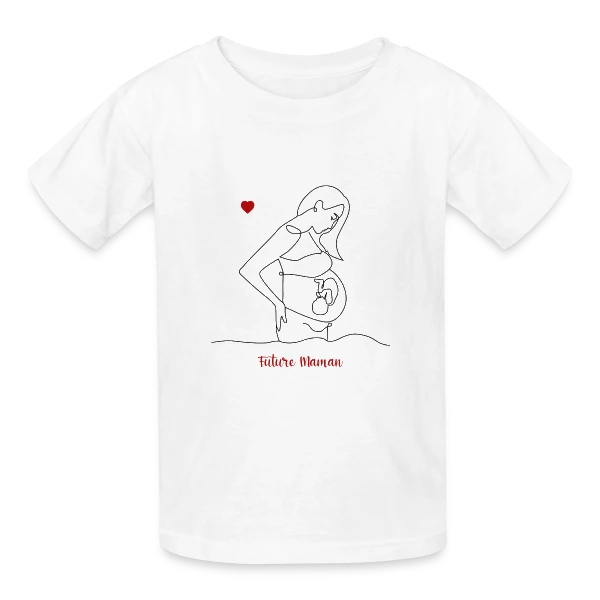 Future Maman : Douce Attente sur T-shirts Russell Enfant