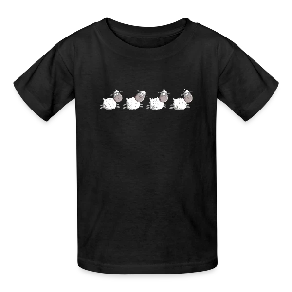 Moutons Rigolos sur T-shirts Russell Enfant