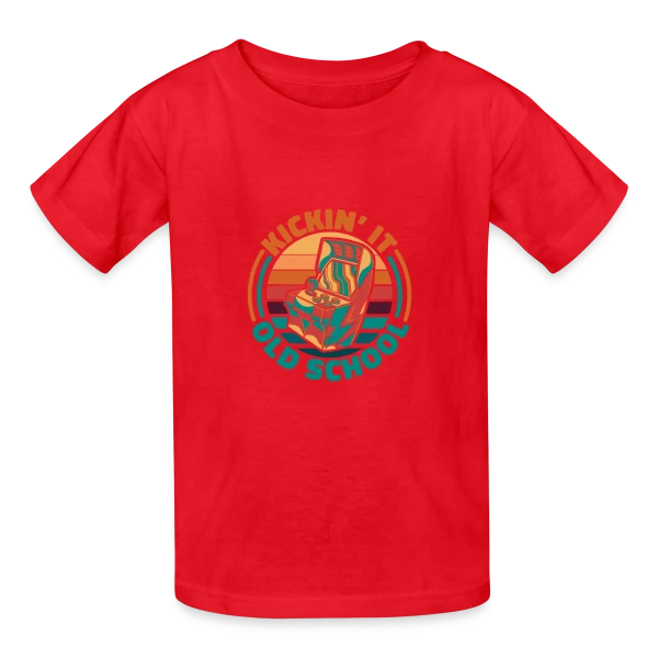 Arcade Rétro Gaming Années 80 sur T-shirts Russell Enfant