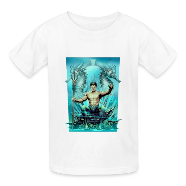 Vague Aquatique sur T-shirts Russell Enfant
