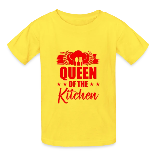 Reine de la Cuisine : Le Trône Culinaire ! sur T-shirts Russell Enfant