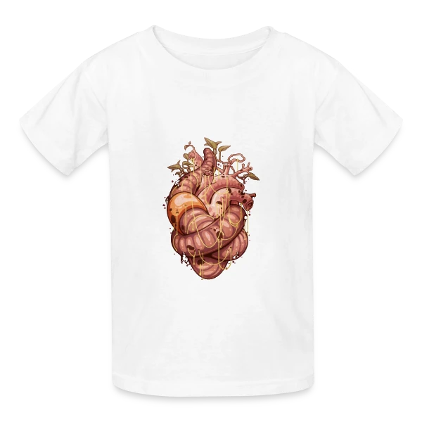 Cœur Intemporel sur T-shirts Russell Enfant