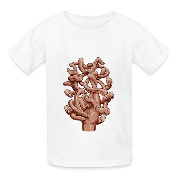 Chasse à la Mouche sur T-shirts Russell Enfant