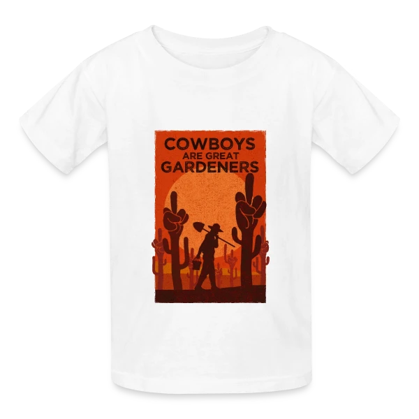 Jardinier du Far West sur T-shirts Russell Enfant