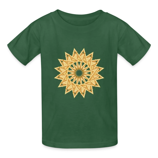 Étoile Dorée Exceptionnelle pour Noël sur T-shirts Russell Enfant