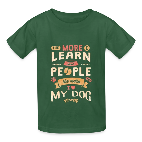 Mon Chien Mon Amour sur T-shirts Russell Enfant