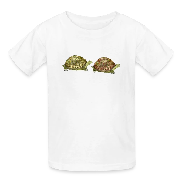 Tortue Élégante sur T-shirts Russell Enfant