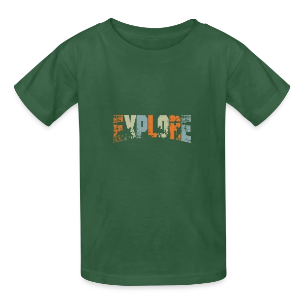 Esprit Aventure Rétro sur T-shirts Russell Enfant