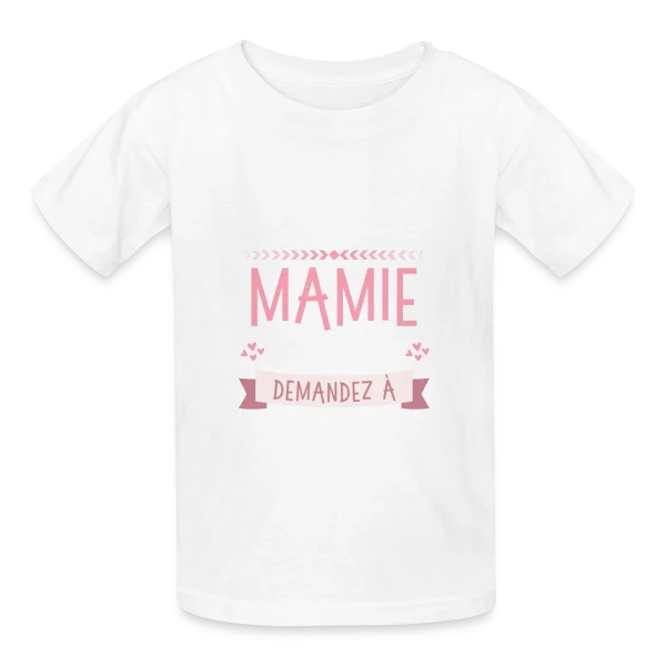 Mamie Qui Déchire : Demandez aux [Prénoms Personnalisés] sur T-shirts Russell Enfant