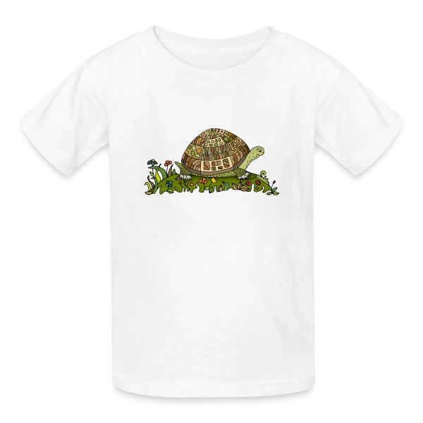 Majestueuse Tortue sur T-shirts Russell Enfant