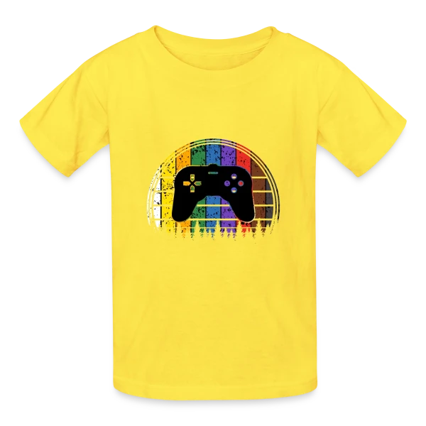 Passion Console : T-shirt Rétrogaming Drôle et Original sur T-shirts Russell Enfant