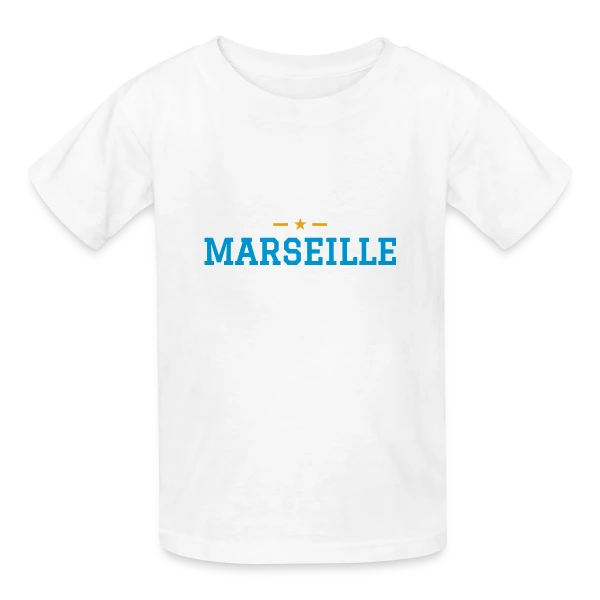 Ici C'est Marseille Fierté sur T-shirts Russell Enfant