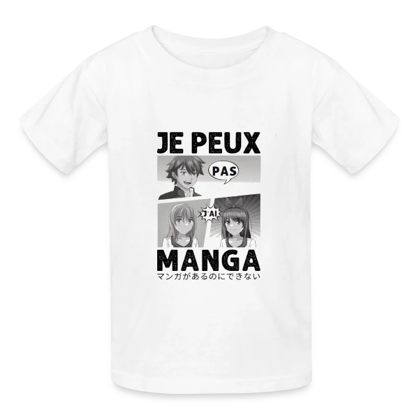 Je peux pas, j'ai manga : l'excuse parfaite pour les Otakus sur T-shirts Russell Enfant