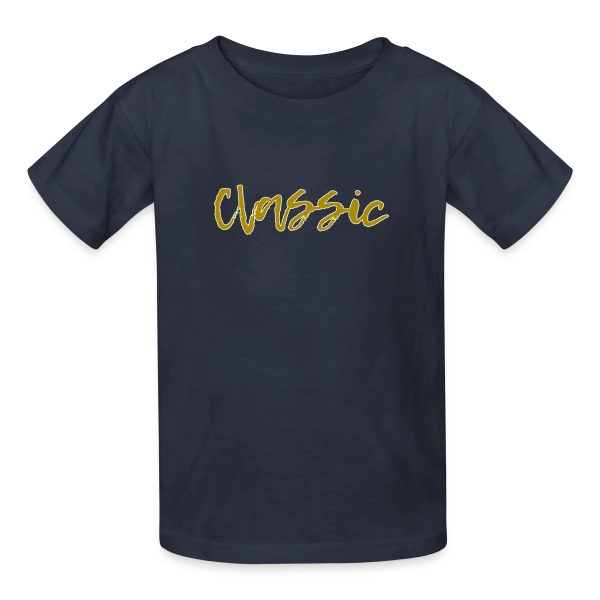 Classique Doré Élégant sur T-shirts Russell Enfant