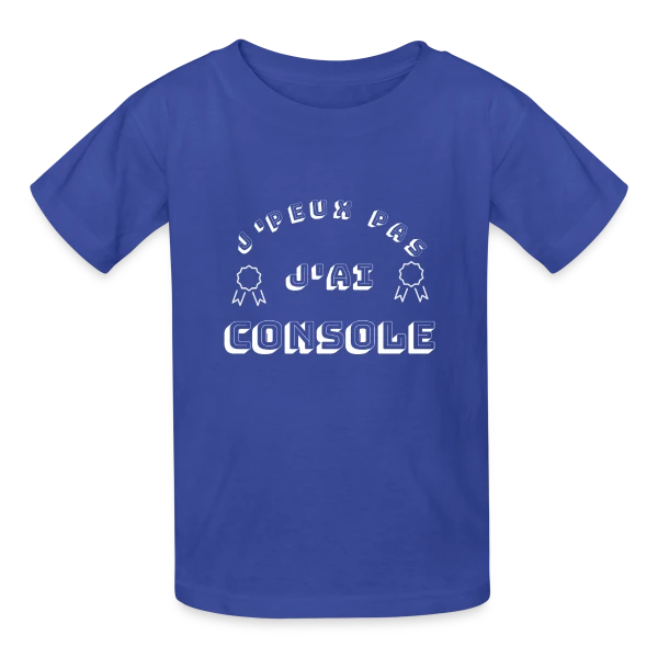 J'Peux Pas J'Ai Console : T-Shirt Humour Gamer sur T-shirts Russell Enfant