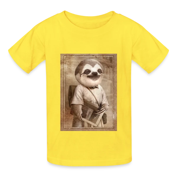 L'Étudiant Paresseux sur T-shirts Russell Enfant