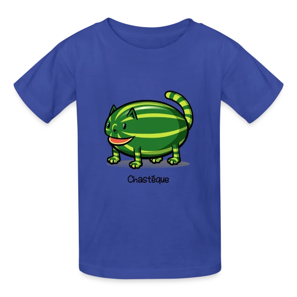 Chastèque : Le Chat Pastèque Original sur T-shirts Russell Enfant