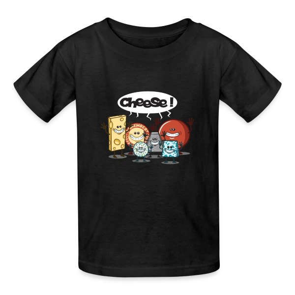 Le Fromage vous Fait Sourire ! sur T-shirts Russell Enfant