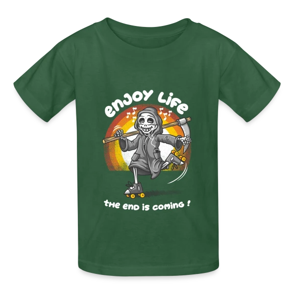 Profite de la Vie! sur T-shirts Russell Enfant