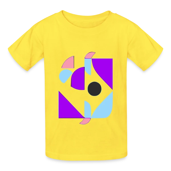 Formes Abstraites Années 70 sur T-shirts Russell Enfant