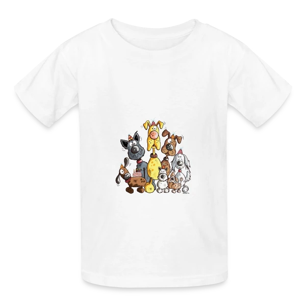 J'adore les Chiens ! Un Design Fun et Adorable sur T-shirts Russell Enfant