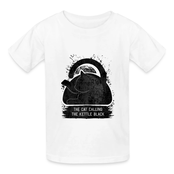 L'Ironie du Chat sur T-shirts Russell Enfant