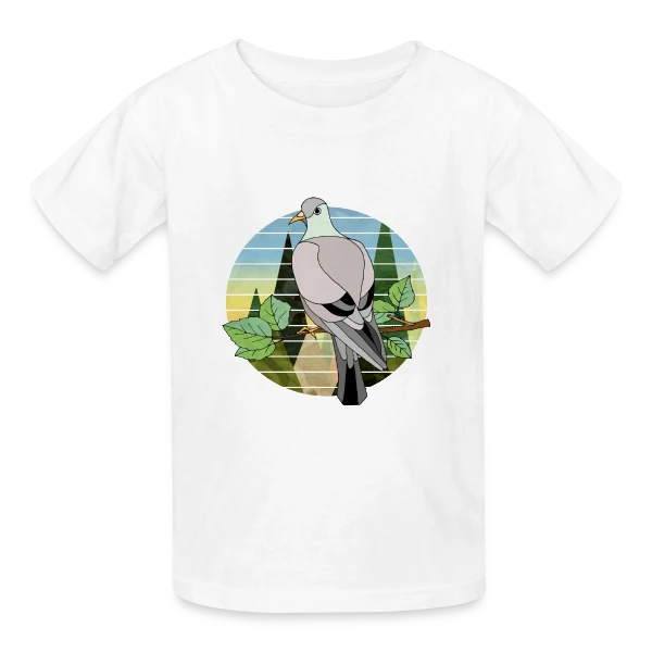 L'Oiseau Libre sur T-shirts Russell Enfant