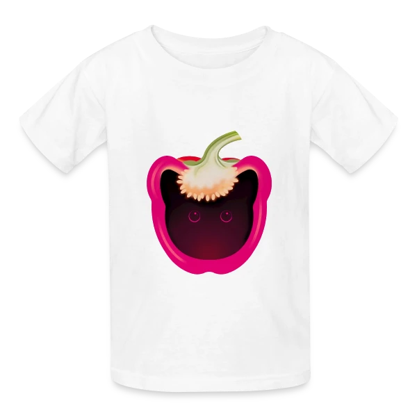 Chat-Pimenté sur T-shirts Russell Enfant