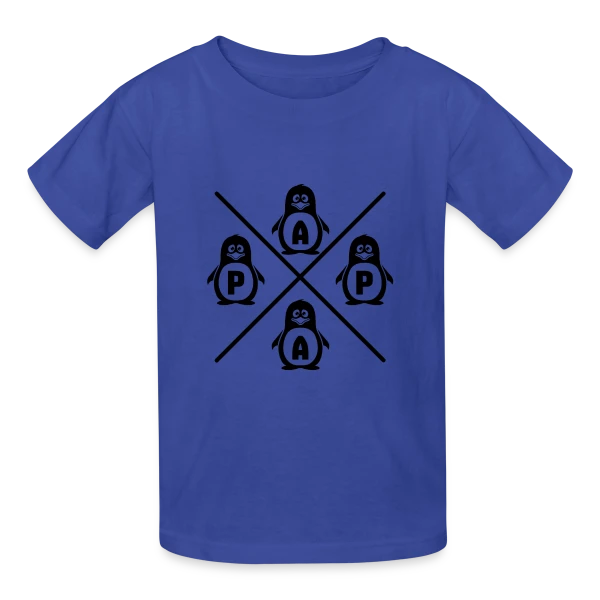 Papa Pingouin Adorable sur T-shirts Russell Enfant