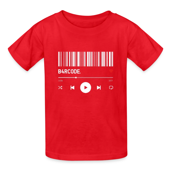 Barre de Lecture Musicale Cœur sur T-shirts Russell Enfant