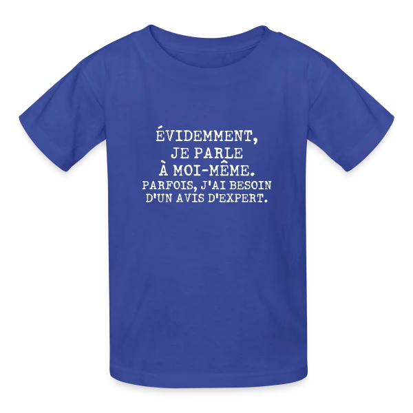 Je Parle à Moi-même : L'Avis de l'Expert Personnel sur T-shirts Russell Enfant