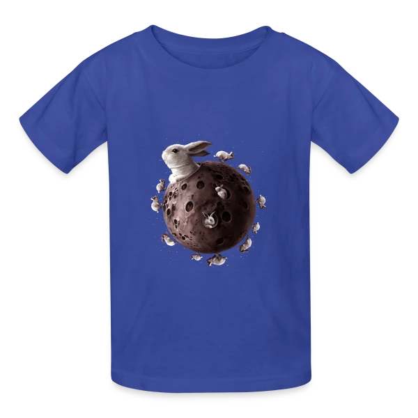 Planète Lapin : Le Bonheur des Rongeurs sur T-shirts Russell Enfant