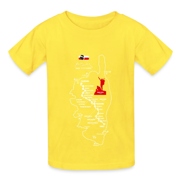 GR20 Corse: Randonnée Mythique sur T-shirts Russell Enfant