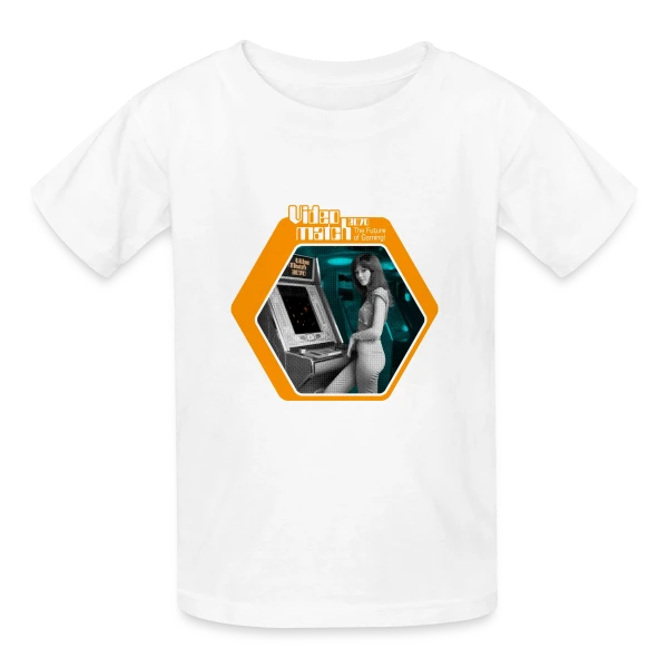 VideoMatch 2070: Arcade Rétro Futur 70s sur T-shirts Russell Enfant