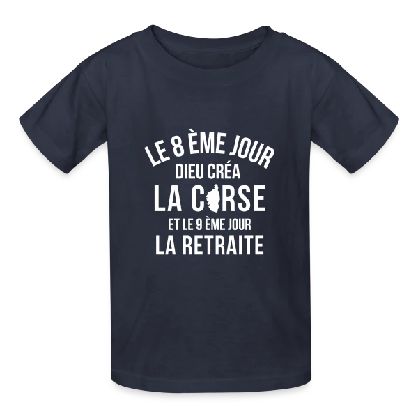 Humour Corse Invisible sur T-shirts Russell Enfant