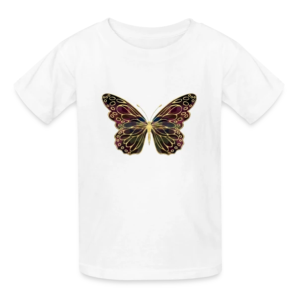 Papillon Aérien sur T-shirts Russell Enfant