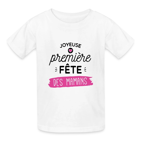 'Joyeuse Première Fête des Mères' - Cadeau Jeune Maman sur T-shirts Russell Enfant