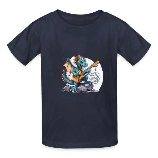 Dragon Rocker : La Légende Musicale sur T-shirts Russell Enfant