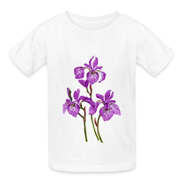Éclat Floral sur T-shirts Russell Enfant