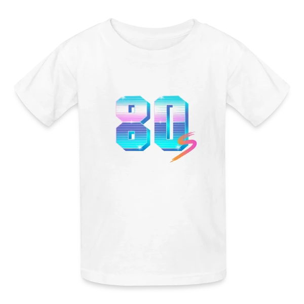 Années 80 Holographique sur T-shirts Russell Enfant