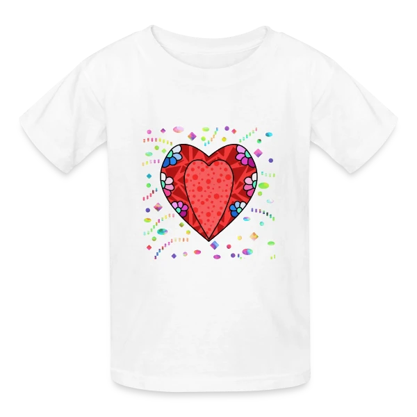 Cœur Tendance sur T-shirts Russell Enfant